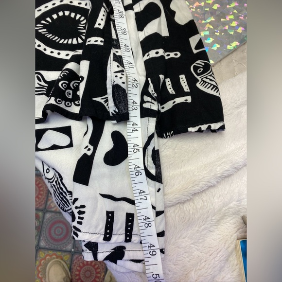 VTG 90s Paradiso Dress XL Contrast Lined Funky Maxi Maximalist Artist Teacher - Picture 7 of 16